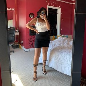 Garage Black Mini Skirt